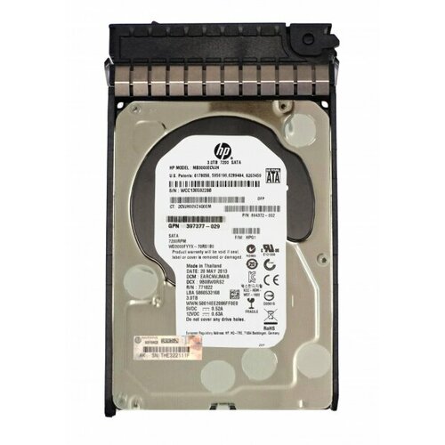 Жесткий диск HP MB3000ECVJH 3Tb 7200 SATAIII 35 HDD 5919500₽