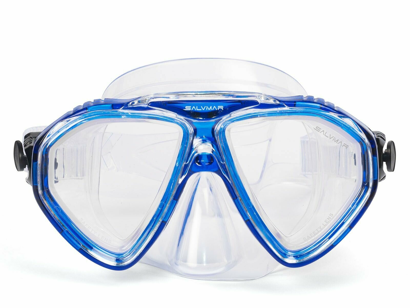 Подводная маска детская для плавания, снорклинга иили дайвинга Salvimar FRANCY, синяя