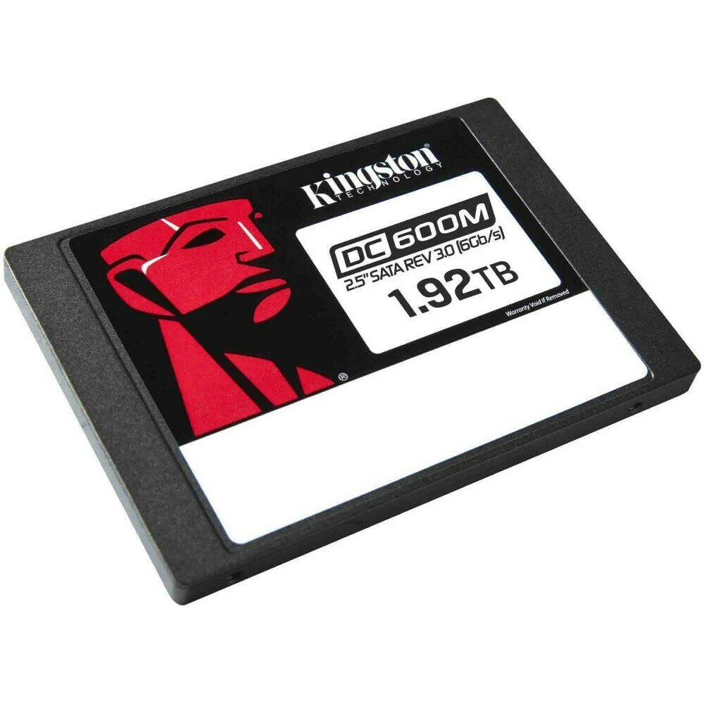 Твердотельный накопитель Kingston SSD Dc600m, 1920GB, 2.5" 7mm, Sata3, 3D Tlc, R/W 560/530MB/s, IOPs