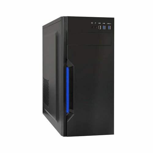 EXEGATE Корпуса EX283078RUS Корпус Miditower XP-333U Black, ATX, , 1 USB+2 USB3.0, Audio