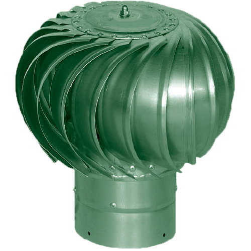 Турбодефлектор крышный ТД-125 оцинкованный зеленый