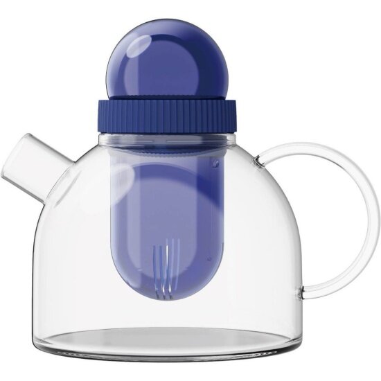 фото Чайник заварочный KISSKISSFISH BoogieWoogie Teapot TEAP05-U, синий 0,8л