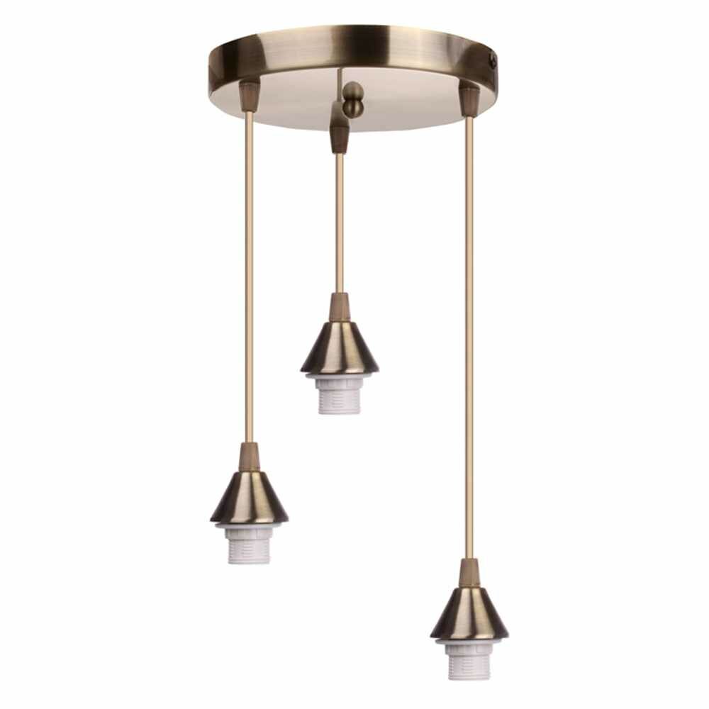 фото Основание подвесного светильника 33 Идеи 3х75 Вт Е27 латунь