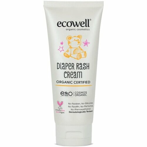 Детский крем под подгузник Ecowell Diaper rash cream, 110 г