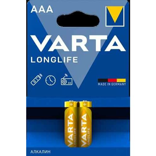 Батарейка щелочная Varta LongLife [04103101412] батарейка алкалиновая varta longlife aaa lr03 2bl 1 5в блистер 2 шт