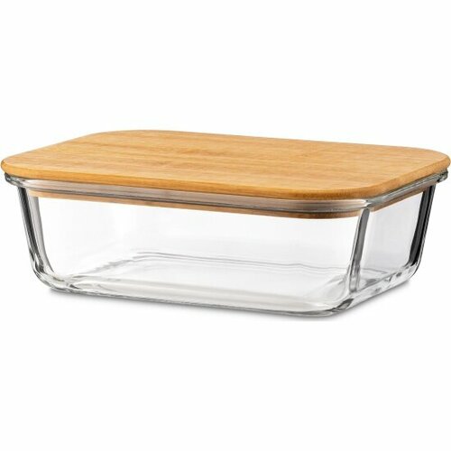 Контейнер стеклянный с бамбуковой крышкой Teco TC-CB1000-01 1000 мл 1030₽