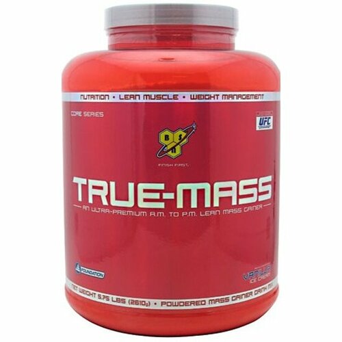 Гейнер Bsn True Mass Vanilla Ice Cream 5.75Lbs гейнер bsn true mass 2640 г печенье и крем