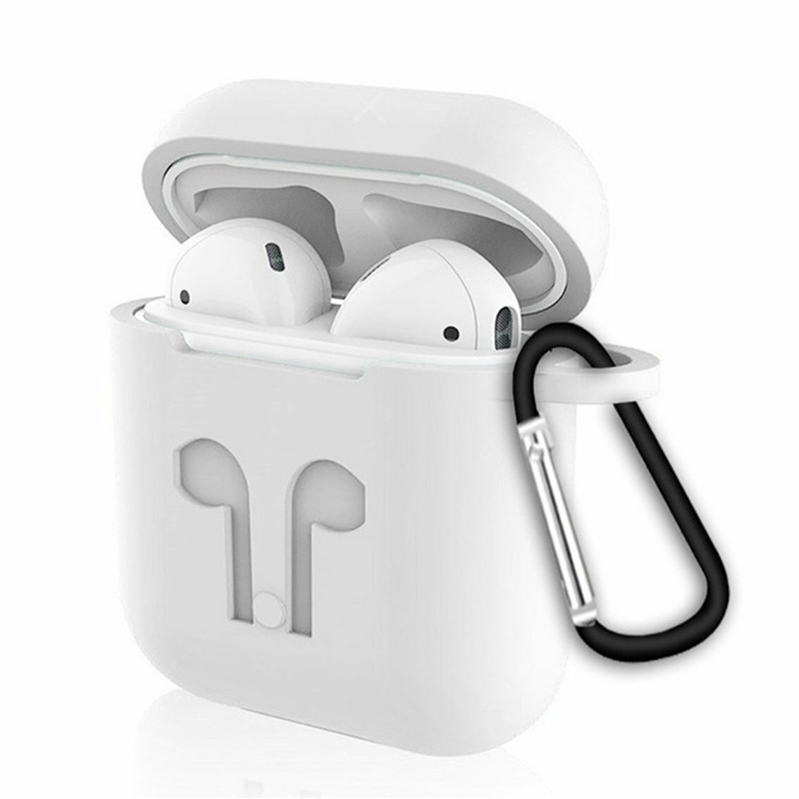 Силиконовый чехол для Apple AirPods Devia case (белый)