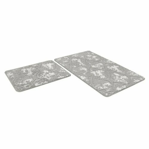 Набор ковриков д/ванной Shahintex Vintage SH V002 60*100+60*50 серый (02)