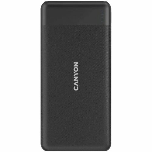 Внешний аккумулятор Canyon PB-1009, 10000 мАч, черный сетевое зу hoco c80a pd20w qc3 0 1хusb с 1хusb a 3 1а кабель type c на 8pin lightning бел