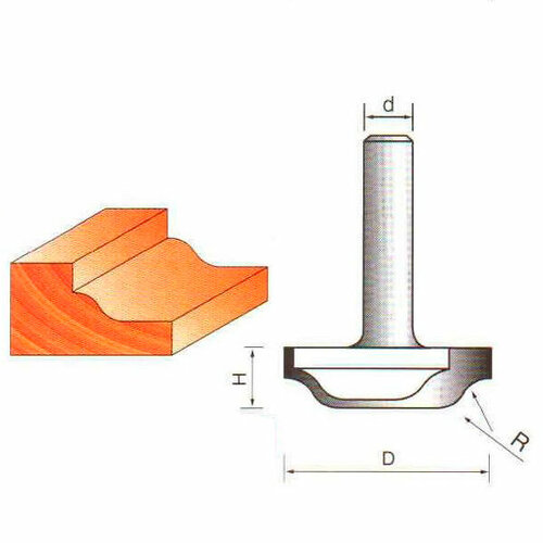 Фреза Globus 2154 R3 пазовая фасонная