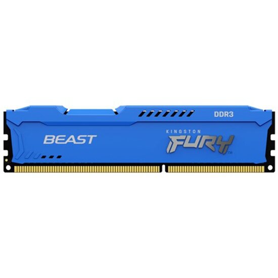 Оперативная память Kingston DDR3 8Gb 1600MHz pc-12800 FURY Beast Blue (KF316C10B/8)