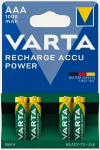 Изображение товара Аккумулятор Varta LR03 AAA 1000 mAh R2U бл 4