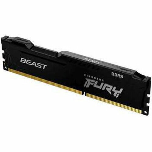 Оперативная память Kingston DDR3 8Gb 1600MHz pc-12800 FURY Beast Black (KF316C10BB/8) оперативная память kingston ddr3 8gb kit 2x4gb 1600mhz pc 12800 fury beast black kf316c10bbk2 8