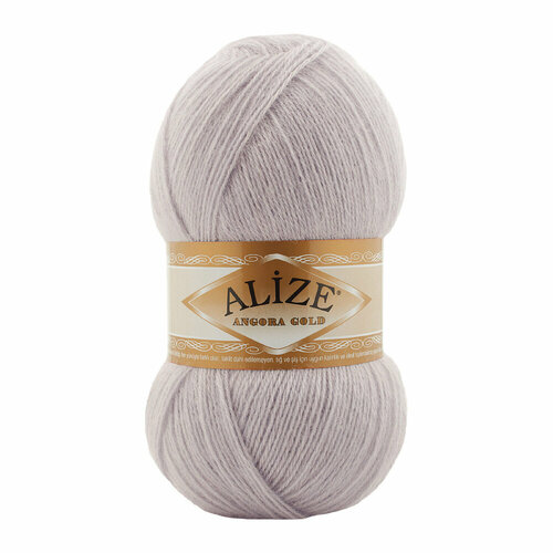 Пряжа для вязания Ализе Angora Gold (20% шерсть, 80% акрил) 5х100г/550м цв.632 лиловый