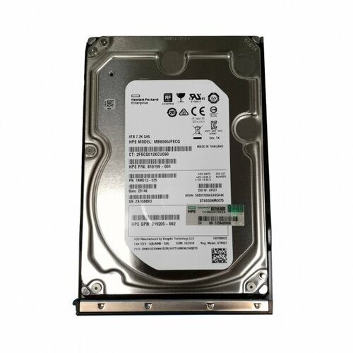 Жесткий диск HP MB8000JFECQ 8Tb 7200 SAS 35 HDD 17616500₽