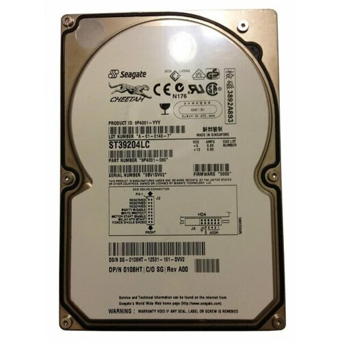 Жесткий диск Seagate ST39204LC 92Gb 10000 U160SCSI 35 HDD 1656500₽