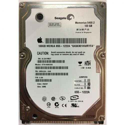 Жесткий диск Seagate 9W3234 100Gb 5400 IDE 25 HDD 1005500₽