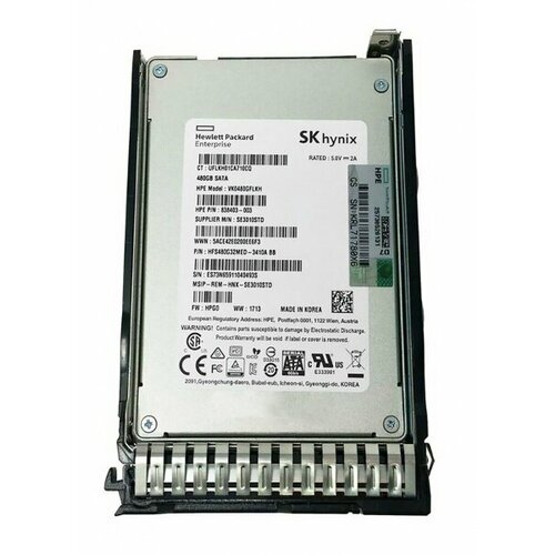 Жесткий диск HP VK0480GFLKH 480Gb SATAIII 25 SSD 8765000₽