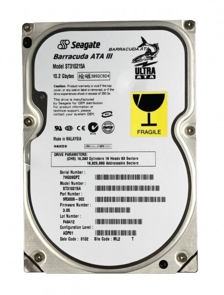 Жесткий диск Seagate 9R3006 10,2Gb 7200 IDE 3.5" HDD