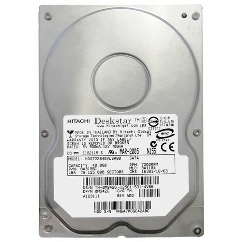 Жесткий диск Hitachi 13G0251 411Gb 7200 SATA 35 HDD 228500₽