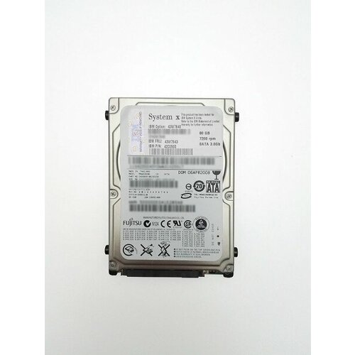Жесткий диск IBM 43W7640 80Gb 5400 SATAII 25 HDD 3714500₽