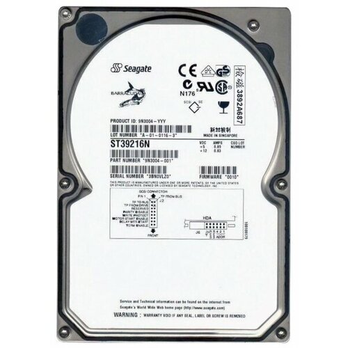 Жесткий диск Seagate 9N3004 92Gb 7200 U20SCSI 35 HDD 5646500₽