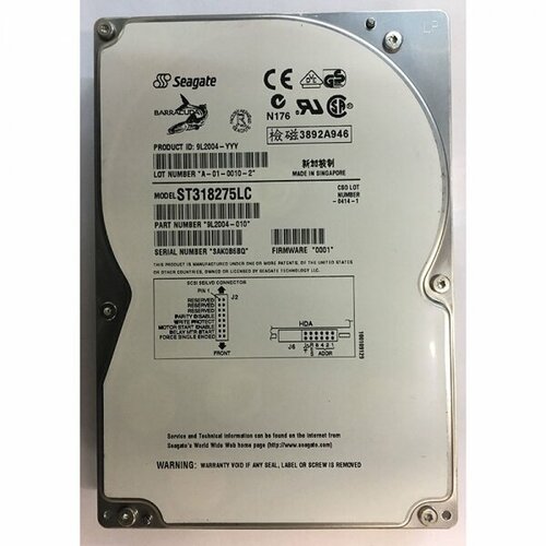 Жесткий диск Seagate 9L2004 184Gb 7200 U80SCSI 35 HDD 1866500₽