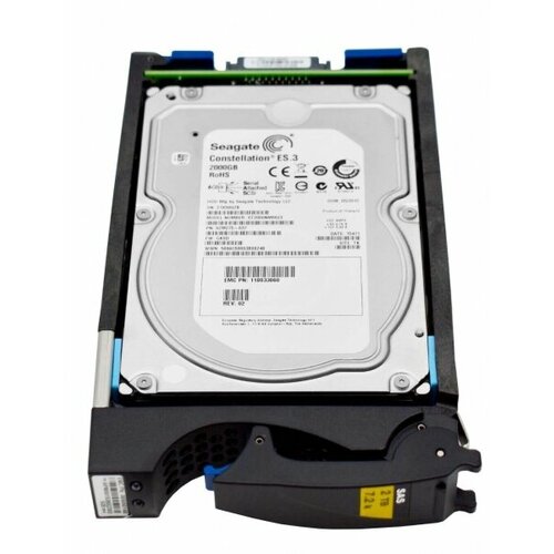 Жесткий диск EMC 005049572 2Tb 7200 SAS 3,5 HDD жесткий диск emc 100 564 336 2tb 7200 sas 3 5 hdd