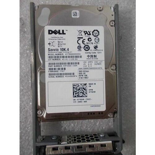 Жесткий диск Dell 9PN066-150 600Gb 10000 SAS 2,5 HDD жесткий диск dell 1xf230 150 600gb 10000 sas 2 5 hdd