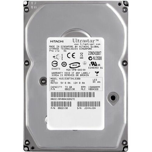 Жесткий диск Hitachi 0B22130 73Gb SAS 35 HDD 953000₽