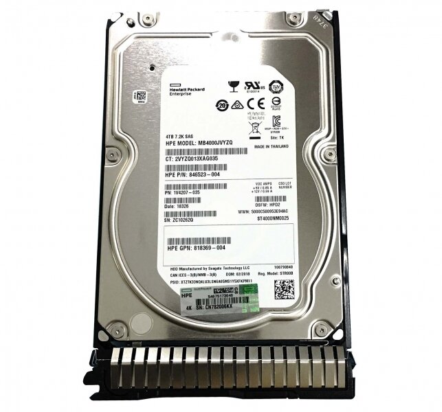 Жесткий диск HP 819079-001 4Tb 7200 SAS 3,5" HDD