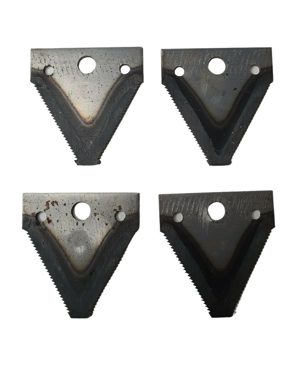 Комплект треугольных ножей (4 шт.) для косилок Восход Пахарь КРН