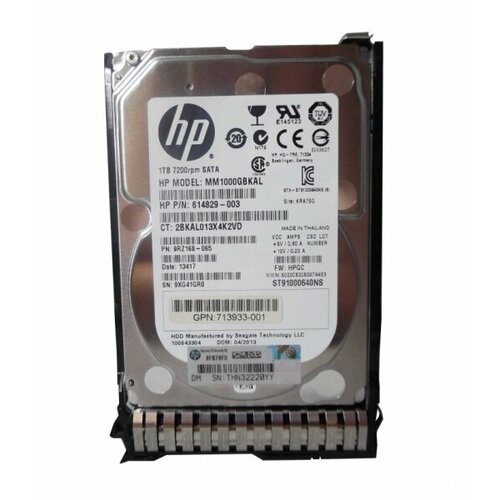 Жесткий диск HP 713842-S21 1Tb SATAIII 25 HDD 3541300₽