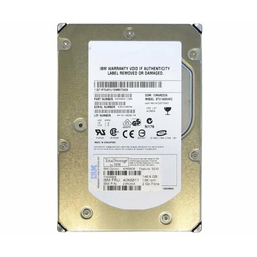 Жесткий диск IBM 23R0454 146,8Gb Fibre Channel 3,5" HDD