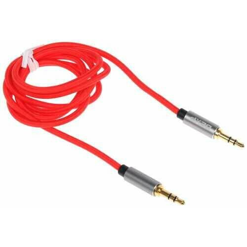 Кабель DEXP 3.5 mm jack - 3.5 mm jack красный разветвитель dexp 4 pin 3 5 mm jack 3 pin 3 5 mm jack x2 черный