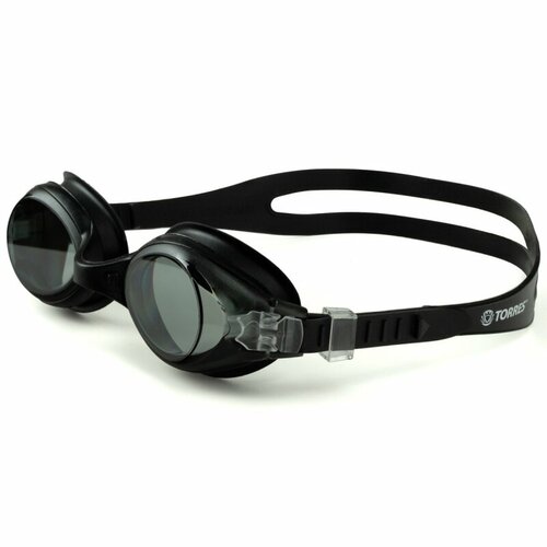 фото Очки детские для плаванияtorres splash junior, sw-32208bk, черн. линзы, черн. оправа, раздв. регул. рем