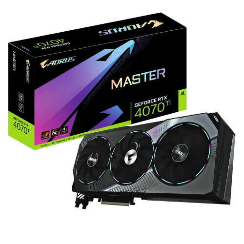Видеокарта GIGABYTE GeForce RTX 4070 Ti AORUS MASTER 12G 14025000₽