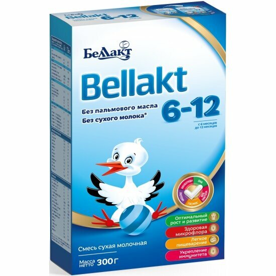 Молочная смесь Беллакт "Bellakt 6-12" с 6 мес 300 г