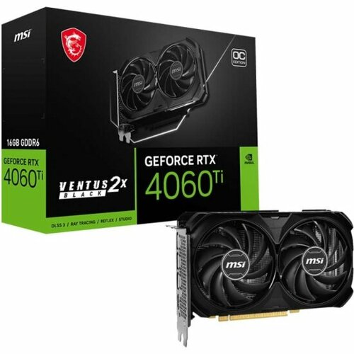 Видеокарта MSI GeForce RTX 4060 Ti VENTUS 2X BLACK 16G OC