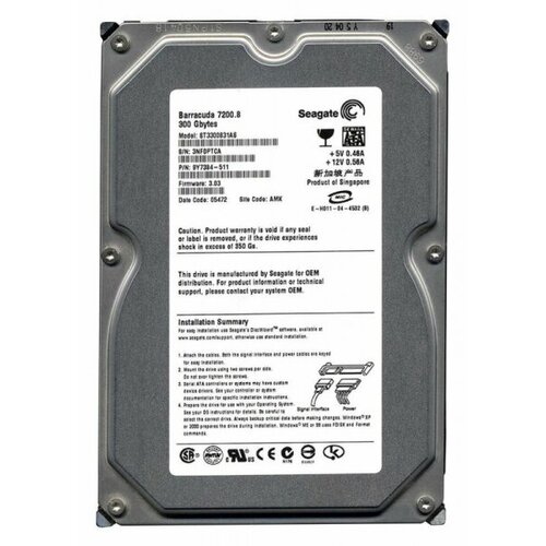 Жесткий диск Seagate 9Y7384 300Gb 7200 SATA 35 HDD 491000₽