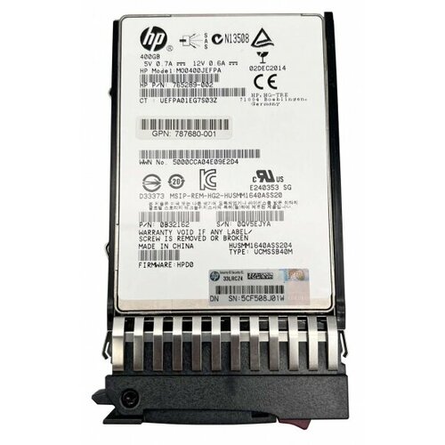 Жесткий диск HP 802580-B21 400Gb SAS 25 SSD 6024500₽
