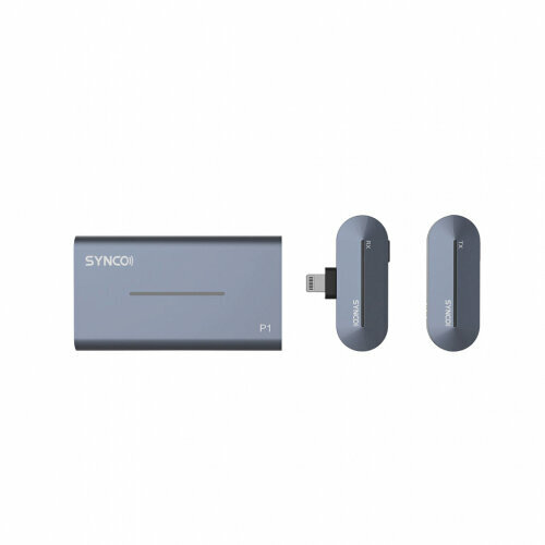 Радиосистема SYNCO P1L 2,4 ГГц приемник, передатчик, футляр-зарядка (разъем Lighting iPhone)