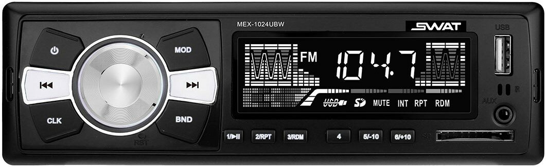 Автомагнитола Swat MEX-1042UBG 1DIN 4x50Вт