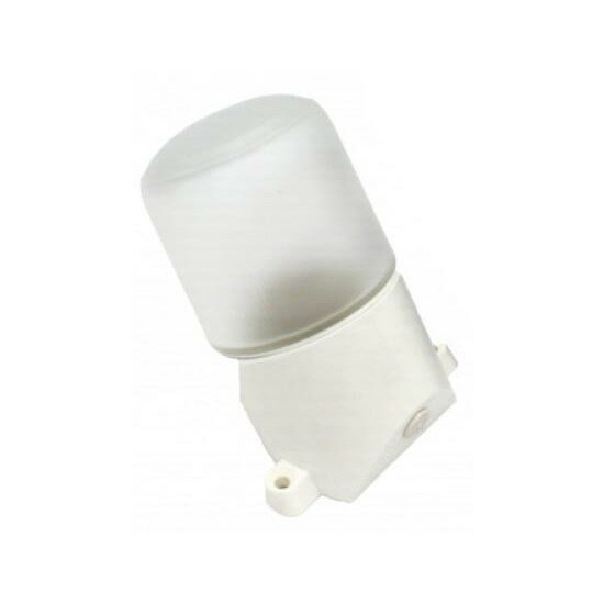 фото Эра Б0048407 Светильник НББ 01-60-002 для бани пластик стекло наклонный IP65 E27 max 60Вт 158х116х85 белый