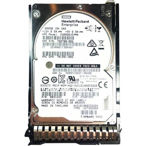 Жесткий диск HP 781581-002 600Gb 10000 SAS 2,5 HDD