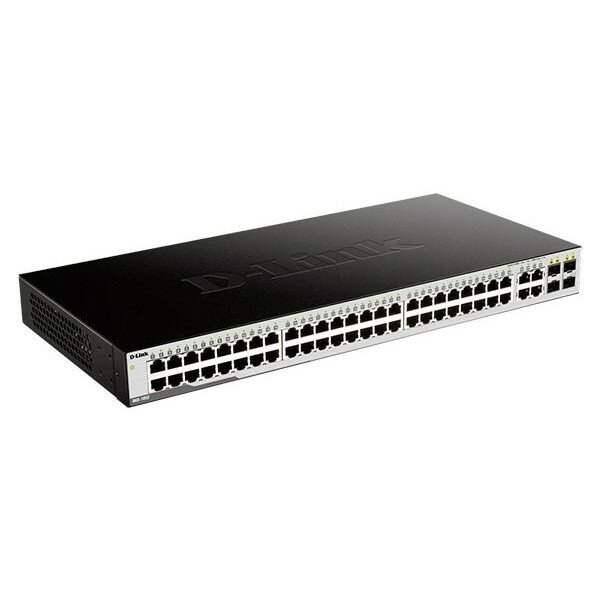 D-Link Сетевое оборудование DGS-1052 A3A Неуправляемый коммутатор с 48 портами 10 100 1000Base-T и 4 комбо-портами 100 1000Base-T SFP