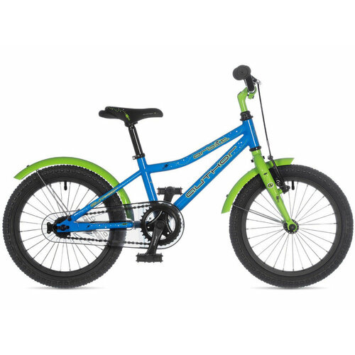 Детский велосипед Author Orbit 16, год 2021, цвет Синий-Зеленый