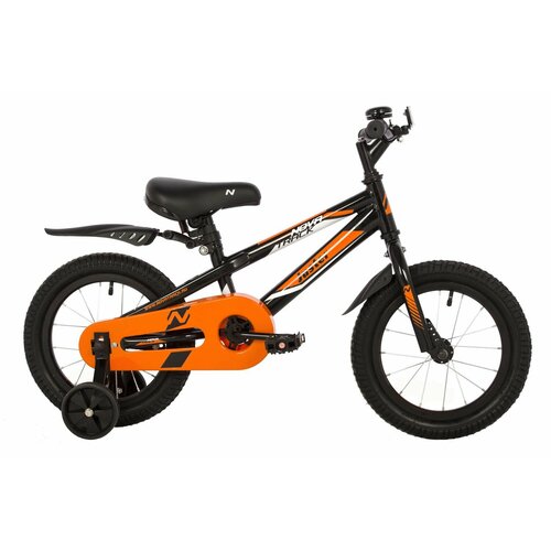 Детский велосипед Novatrack Juster 14, год 2023, цвет Черный