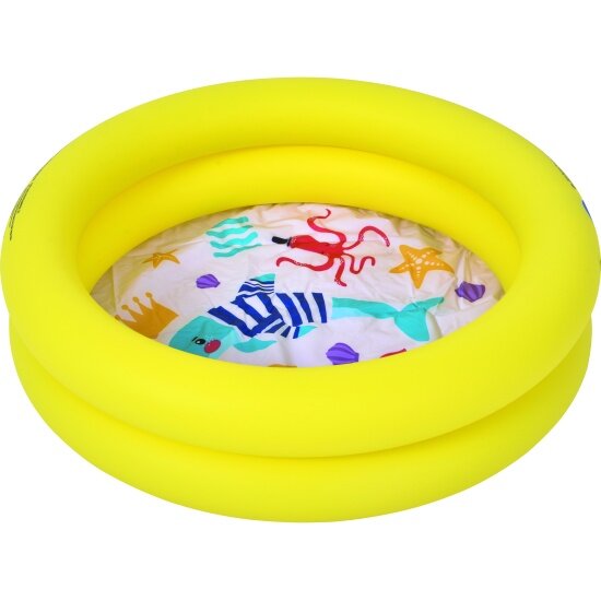 Бассейн надувной Play Market 90244 Желтый для детей ПВХ 76*20см 90244